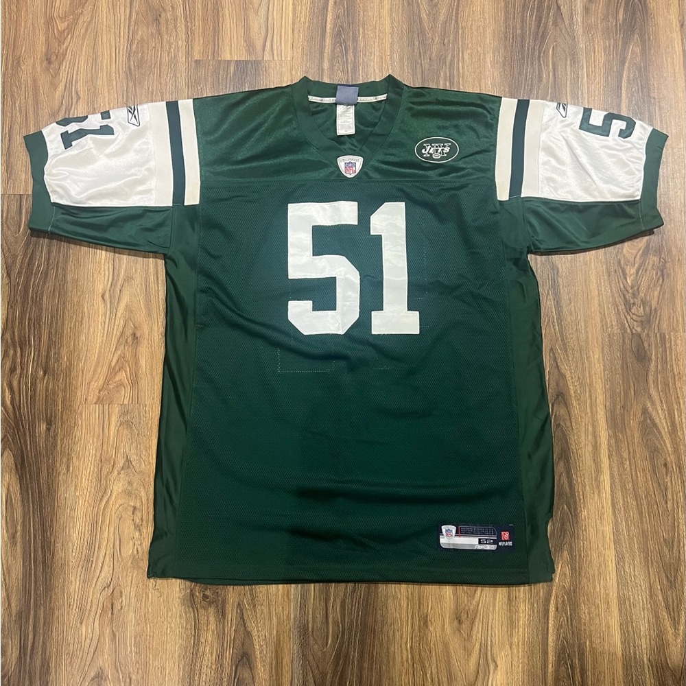 New York Jets #51 Jonathan Vilma Jersey Men’s Size XL NFL